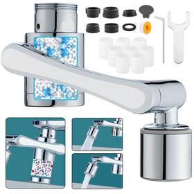 1080 Bqswyd 749243949485 Rotating Faucet Extender 2 Modes Pressurized Spray Attachment Splash