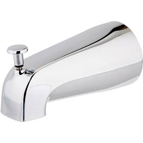 15083 Branded Chrome 5-3/8 Inch Tub Spout With Nose Diverter 1/2 Ips Connection New