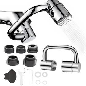 1440 Branded 313048381339 Sink Faucet Aerator Extension Degree Rotatable U Shaped 2 Mode Spray Bathro