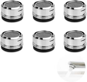 Branded01 445022389369 Aerator 6 Pcs Sink Replacement Parts 2.2 Gpm Kitchen Aerators New