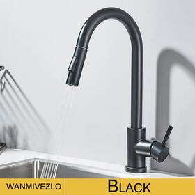 8-lj2203xpt Branded01 Pull Out Kitchen Faucets 360 Rotation Mixer Tap Single Lever
