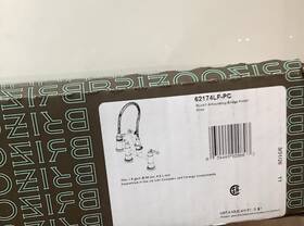 Brizo 62174lf-cp 62174lf-pc Articulating Bridge Kitchen Faucet Brass Gold Lever High Arc