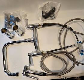 62525lf-pc Brizo Artesso Kitchen Bridge Faucet With Sprayer Chrome