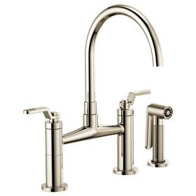 62544lf-pn Brizo Litze Double Handle Arc Spout Kitchen Faucet - Polished Nickel