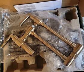 62806lf-gl-l Brizo Kintsu 4 Gpm Wall Mounted Single Hole Pot Filler Luxe Gold