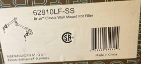 62810lf-ss Brizo Wall Mounted Pot Filler Brilliance Stainless B4