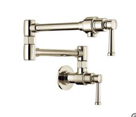 62825lf-pn Brizo 62825lfpn Artesso 4 Gpm Wall Mounted Single Hole Pot Filler Faucet