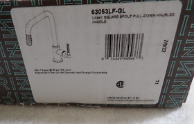 63053lf-gl Brizo Litze Pull-down Faucet With Square Spout And Knurled Handle Gl
