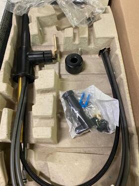 63054lf-blgl Brizo Litze Kitchen Faucet Black/gold Industrial Handle