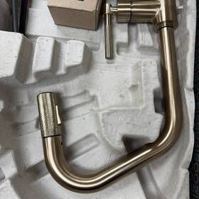 63063lf-gl Brizo Litze Luxe Gold 1 Handle Angled Spout Pull Down Kitchen Faucet