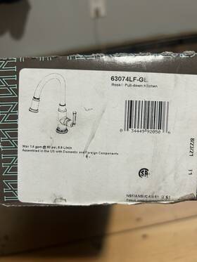 63074lf-gl Brizo Pull-down Kitchen Faucet In Luxe Gold Single-hole