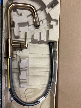 63953lf-gl Brizo Litze 1.8 Gpm Single Hole Pull Down Prep/bar Faucet - Luxe Gold