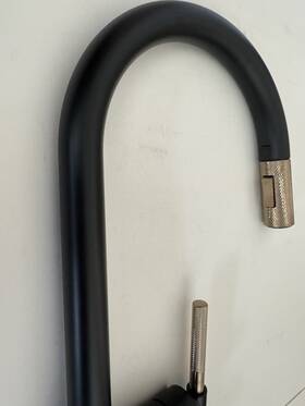 64043lf-blgl Brizo Litze 1.8 Smart Touch Kitchen Faucet - Matte Black Luxe Gold