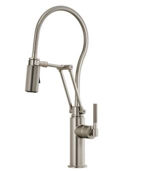 64143lf-ss Brizo Litze Smarttouch Articulating Pull-down Faucet Stainless Steel