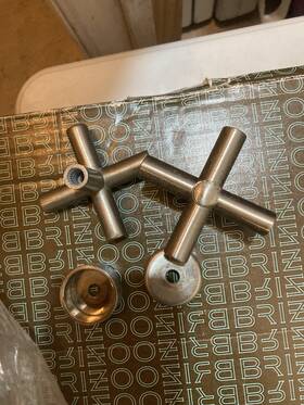 6416721-bn Brizo 6416721- Pc Trevi Two Cross Handle Bar Prep From Faucet