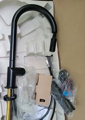 64975lf-bllhp Brizo Odin Arc Spout Pull Down Kitchen Faucet Modern Smarttouch