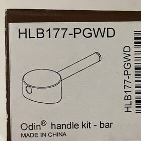 Hlb177-pgwd Brizo Odin Bar Faucet Lever Handle With Wood Polished Gold /