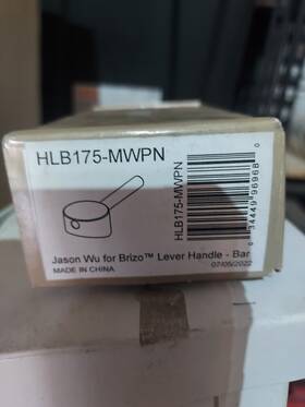 Hlk175-mwpn Brizo Odin Pull-down Kitchen Faucet Lever Handle Matte White Pn