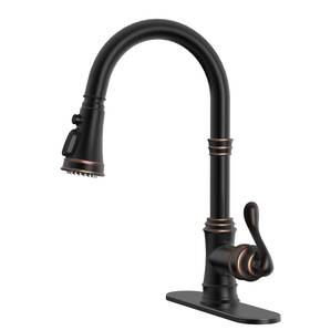 Bwe 4551-orb Solid Brass Kitchen Faucet Oil Rubbed Bronze Sink With Pu