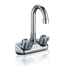 Bwe 611801009552 Commercial Kitchen Faucet Wall Mount 2 Handle Sink 4 Inch Center