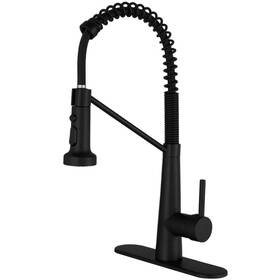 Bwe 674012874098 Single-handle Pull-down Sprayer 2 Spray High Arc Kitchen Faucet With Deck In