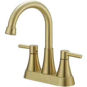 A-92008-bg Bwe 4 Inch Centerset 2-handle High-arc Bathroom Faucet In Brushed Gold