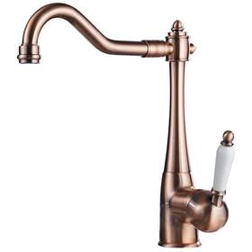 A-94066-copper Bwe Standard Kitchen Faucet Traditional 1-handle Antique Copper Undermount 1hole