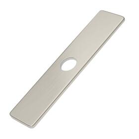 P-11n Bwe Square 10 Inch Kitchen Sink Faucet Hole Cover Deck Plate Brushed Nickel