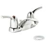 Ca84403 Moen Adler Double Handle Centerset Bathroom Faucet Chrome