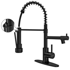 A20004mb Cabong Commercial Kitchen Faucet Pull Down Sprayer Stainless Steel Matte Black