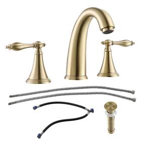 Lor-lqw1-943 Cadeninc 8 Inch Widespread 2-handle 3-hole Bathroom Hot And Cold Water Vessel Faucets With