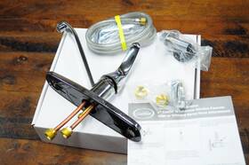 712706 Caitlin Single Handle Kitchen Faucet With Sprayer Chrome - New Nos