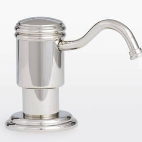 9623-k51-fb-sn California Faucets Davoli Soap Dispenser Polished Nickel Top Load