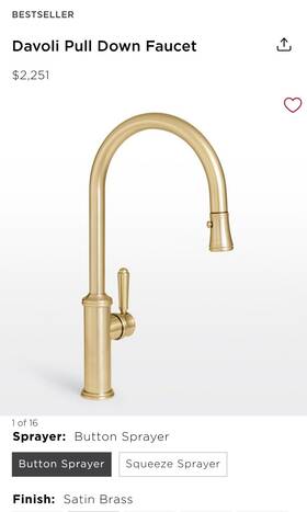 K10-100-33-sb California Faucets Davoli Pull-down Kitchen Faucet K 10-100-33-sb