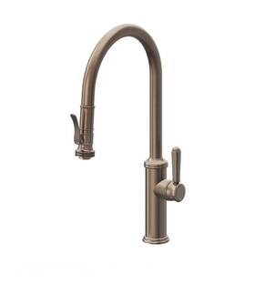 K10-100sq-33-sbz California Faucets Davoli Pull-down Kitchen Faucet