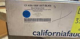 K50-150f-sst-blkn California Faucets Single Handle Hole Kitchen Faucet