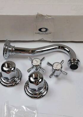 To-v3402-7-pc California Faucets Wall Faucet Trim 2 Handle Vessel Sink Cardiff