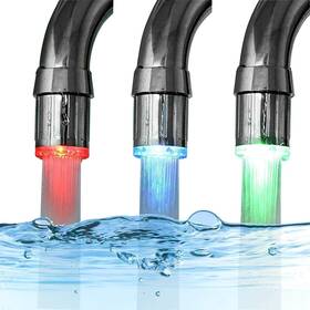 Cara Store 313052450410 Led Faucet Lights Temperature Sensor 3 Color Changing Glow Shower