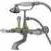 Cc543t8 Kingston Brass Leg Tub Filler Hand Vintage Wall Mount 7 Inch Faucet Shower Spread Bathtub 663370034510