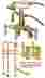 Cck1303t2 Kingston Brass Tub Mount Adj 3-3 8 To 9 Clawfoot Faucet Supply Lines Drain Valve Kit