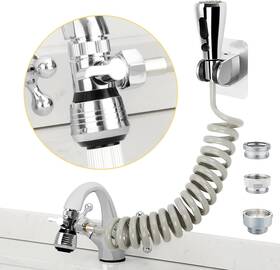 Cecefin 719146216113 Kitchen Sink Sprayer Hose Attachment For Faucet Head Replacem