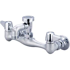 0050-urc Central Brass Double Handle Wall Mounted Service Sink - Chrome