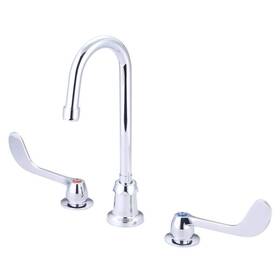 1172-els17 Central Brass 2-handle Standard Kitchen Faucet In Polished Chrome
