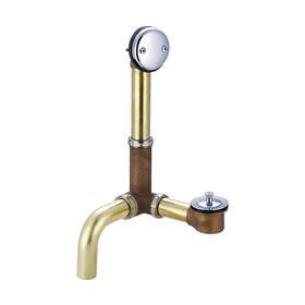 1645-s Central Brass Multi-tub Centralift Lift And Turn Drain - Chrome