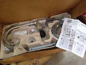 Cfg Cleveland Faucet Group Ins102948 Single Handle Kitchen Silver With Supply Lines