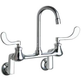 631-rabcp Chicago Faucet Manual 3 Inch To 13 Mount Commercial 2 Hole Gooseneck