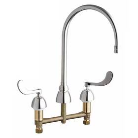 786-gn8ae72abcp Chicago Faucet Gooseneck Kitchen/bathroom Manual 8 Inch