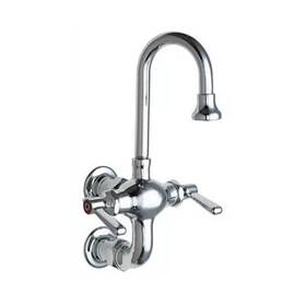 225-261abcp Chicago Faucet Company 225-261ab Faucets Wall Mounted Utility / Service With Lever Han