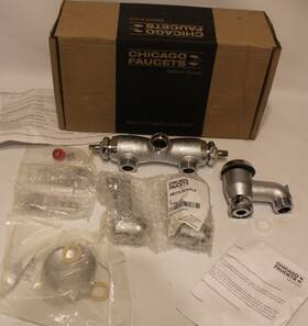 305-vbrxkrcf Chicago Faucets - Service Sink Faucet Wall-mount Rough Chrome