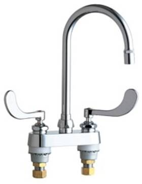 895-317gn2ae36abcp Chicago Faucets 895-317gn2ae36ab Commercial Grade Centerset - Chrome